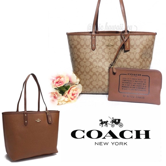 Coach Handbags - Coach Reversible City Signature Tote